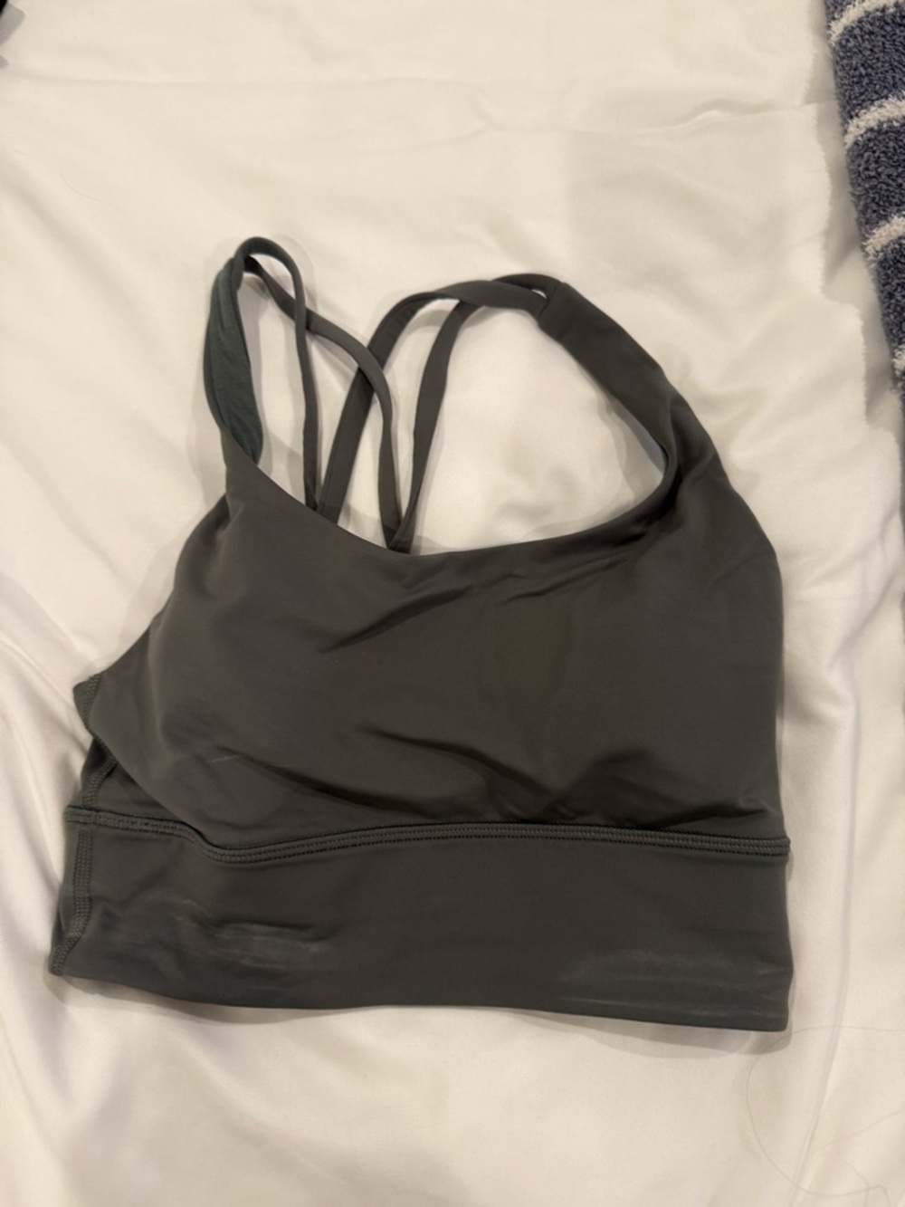 lululemon athletica Olive Green Strappy Sports Bralette